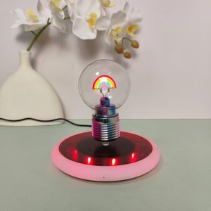 HCNT 16-Color Gradient <b>Light</b> Base Floating Romantic <b>Rainbow</b> <b>Light</b> Bulb Touch Control Automatic lifting Bulb <b>Light</b> Home Gifts - Product Image 3