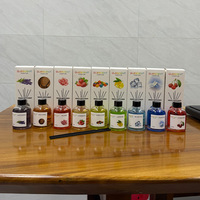 Diffuseur de parfum QUESCENT pour voiture et maison, en rotin, aux huiles essentielles, désodorisant sans flamme