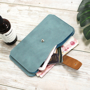 Cartera Larga para Mujer, Monedero de Mano Texturizado de Cuero PU, Ranuras para Tarjetas Personalizadas, Porta Tarjetas, Clip para Boletos de Avión - Product Image 3