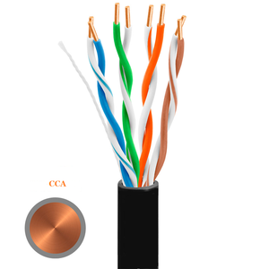 Cat5 26AWG UTP STP <span class=keywords><strong>FTP</strong></span> SFTP ngoài trời <span class=keywords><strong>CAT5E</strong></span> LAN Cáp PVC <span class=keywords><strong>LSZH</strong></span> PE 0.5 mét 300M 1000ft UTP mèo 5E 2P 4P 4PR 24AWG Cáp <span class=keywords><strong>CAT5E</strong></span> - Product Image 4