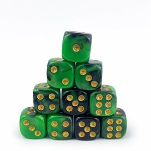 ลูกเต๋าสอนเกมโต๊ะข้ามพรมแดน12mm6มุมกลมสองสี D6ลูกเต๋าคุณภาพสูงเกรดสูง - Product Image 6