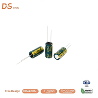 Condensateur électrolytique en aluminium 50V 470uF, à connexion radiale traversante, 10x20mm, faible ESR, pour filtrage de sortie de convertisseur DC-DC