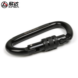 Mosquetón Tipo D Xinda 52x98mm de Acero con Bloqueo para Escalada en Exteriores - Product Image 5