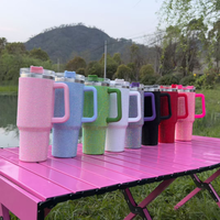 Gobelet isotherme moderne en acier inoxydable de 40 oz avec poignée, tasse de voyage