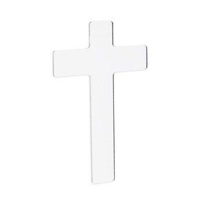 Croci in Acrilico Trasparente Fai-da-Te per Artigianato e Arte (2,75 Pollici per Pittura Acrilica o Personalizzate 4,25 Pollici, Confezione da 12) - Product Image 4