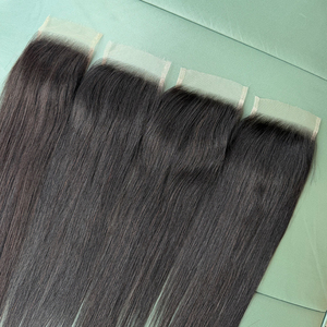 Closure en dentelle HD 4x4 5x5 6x6, 100% Cheveux Vietnamiens, Cuticules Alignées, Noir Naturel, Lisse Baguette, Vente en Gros - Product Image 6