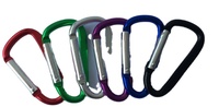 Mousquetons en aluminium de haute qualité certifiés ISO9001, forme plate en D de 80 mm, avec logo personnalisé pour une utilisation en extérieur, sacs à bouteilles, chargeurs