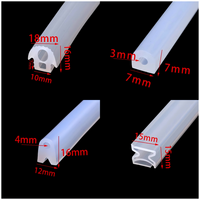Bandes d'étanchéité en caoutchouc silicone blanc, résistantes aux hautes températures, plusieurs tailles, service de découpe sur mesure disponible, en stock