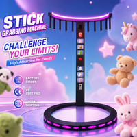 Machine de jeu d'arcade à monnayeur pour entraînement de réaction et jeu de capture de bâtons, avec distribution de prix, pour fêtes et carnavals