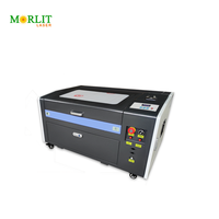 Machine de découpe et de gravure laser CO2 CNC Morlit 3050 5030 4060 50W refroidie à l'eau pour bois, papier, métal, acrylique, verre, caoutchouc