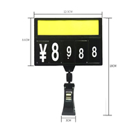 Clip Pop en plastique transparent, porte-étiquette, porte-étiquette de prix pour l'étagère de magasin de proximité, étiquette personnalisée