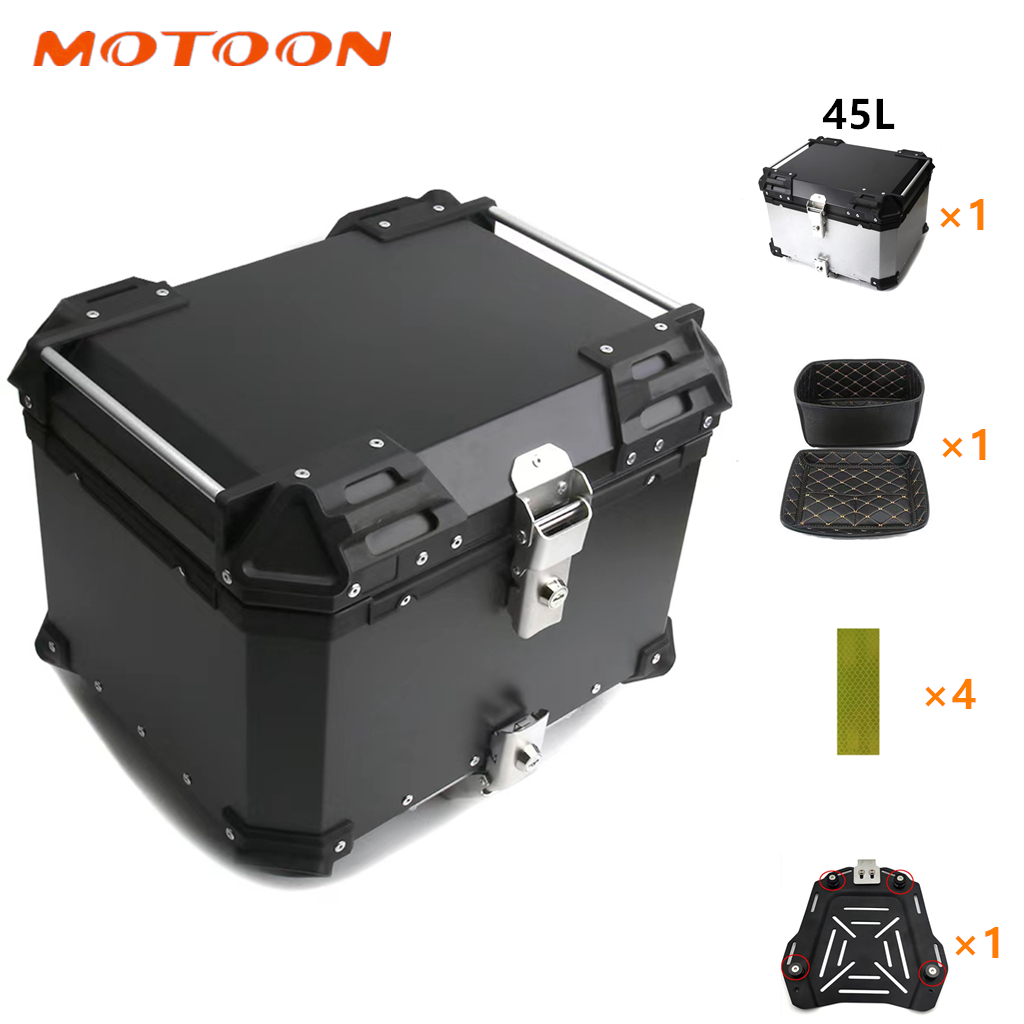 Новое поступление, оптовая продажа, 45-литровый верхний корпус багажника мотоцикла