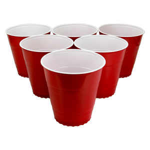 Vasos Gigantes <span class=keywords><strong>de</strong></span> Plástico Rojo Personalizados, Vasos Gigantes para Beer Pong, Vasos Rojos para Fiestas, para Beber, Fiestas, Juegos <span class=keywords><strong>de</strong></span> YardPong - Product Image 3