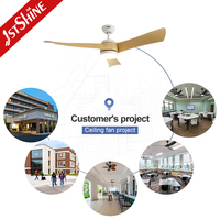 Ventilador de Techo Inteligente 1stshine con Control por Voz Mediante Aplicación Wifi, Aspas de ABS Ecológicas, Grado Comercial, con Luz LED