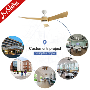 1stshine LED ventilador <span class=keywords><strong>de</strong></span> techo casa inteligente WiFi tuya personalización ABS aspas ventilador <span class=keywords><strong>de</strong></span> techo con luces LED - Product Image 5