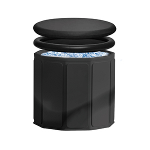 Piscine ronde de luxe en PVC pour bain froid avec couvercle, spa de récupération portable pour extérieur, compatible avec les refroidisseurs, baignoire de glace - Product Image 2