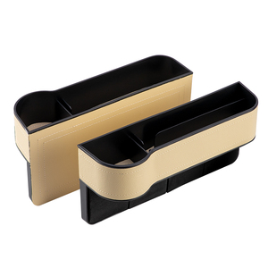 Organizador universal para hueco <span class=keywords><strong>de</strong></span> asiento <span class=keywords><strong>de</strong></span> coche, bolsillo <span class=keywords><strong>de</strong></span> cuero PU para billetera, bolsillo con ranura para teléfono, organizador <span class=keywords><strong>de</strong></span> almacenamiento para coche, 2 unidades - Product Image 2