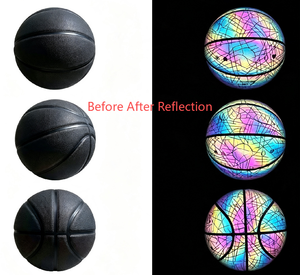 Ballon de <span class=keywords><strong>basket</strong></span> réfléchissant imperméable le plus vendu, qui brille dans le noir, pour les amateurs de sport, cadeau d'anniversaire - Product Image 3