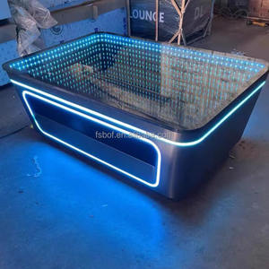 Nuevo diseño club nocturno KTV mesa de café <span class=keywords><strong>fiesta</strong></span> barra brillante iluminada luz LED <span class=keywords><strong>Casino</strong></span> mesa de té salón karaoke bar muebles - Product Image 2