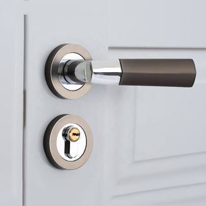 Palanca DE SEGURIDAD DE LUJO moderna de lujo, juegos de cerraduras para puertas, perillas doradas, plateadas, Zinc, gris, negro, manija de mortaja, accesorios de ventana para - Product Image 1