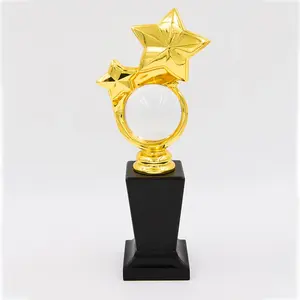أعلى جودة حجم مخصص تذكارية معدنية ذهبية مكافأة الكأس Wtih الكرة الكريستال