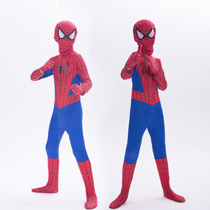 Collections <span class=keywords><strong>Spider</strong></span> Zentai Combinaison Date Spandex Hero Cosplay Body avec Couvre-chef Classique Garçon Hommes Halloween TV & Movie <span class=keywords><strong>Costume</strong></span> - Product Image 2