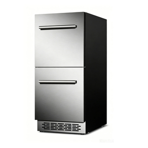 NE-356S-P ultra narrow embedded counter refrigerator 110L double drawer outdoor <b>kitchen</b> bar beverage cooler - Product Image 4