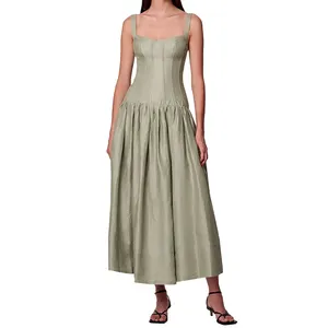 Custom Lady Elegant Slim Dress For Women Suspender Dresses Summer Female Party Evening Robes