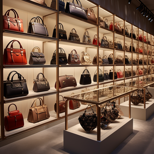 Conception personnalisée de haute qualité OEM présentoirs de sacs à main en métal noir fabriqués avec des présentoirs de sacs à main pour les magasins de détail - Product Image 1