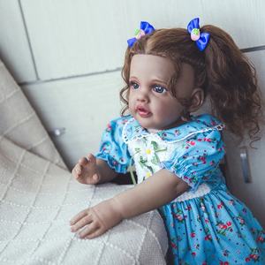 Muñecas Afroamericanas Reborn Realistas de Tamaño Real de 24 Pulgadas para Niños, Adorable Bebé de Silicona que <span class=keywords><strong>Bebe</strong></span> Leche, Acabada - Product Image 3