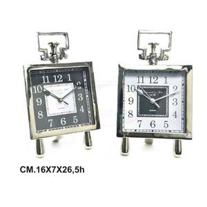 Orologio da Tavolo e da Scrivania in Alluminio ROYAL Modello CM.16X7X26,5Xh - Product Image 1