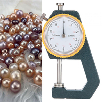 Outil de mesure de bijoux en métal compact et léger Hengliang, haute précision, jauge de diamètre et d'épaisseur des perles 0-10 mm/20 mm, vernier