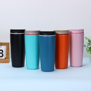 Vacuum Insulated 304 Stainless Steel Straw <strong>Cup</strong> with Anti-Drop Design Portable <strong>for</strong> Outdoor Travel &amp; <strong>Work</strong> Modern Minimalist Style - Product Image 2