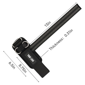 สายรัดข้อมือแบบหนาพิเศษ รองรับแรงกระแทกได้ดี พร้อมโลโก้สั่งทำพิเศษ มีห่วงรูปตัว D สำหรับยกน้ำหนักและฝึกซ้อมในยิม - Product Image 4