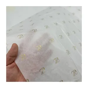 Оптовая продажа, бумажная упаковочная бумага для мороженого с логотипом под заказ в рулоне
