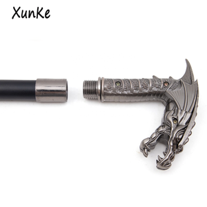 Canne de marche élégante en métal argenté en forme de pterosaure, canne de marche vintage pour gentleman, accessoire de mariage, accessoire de <span class=keywords><strong>film</strong></span> - Product Image 6