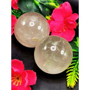 Sphère/boule en pierre de quartz clair - Énergie/Reiki/Thérapie par cristaux - Diamètre de 1,5 po (3,75 cm) et 110 g - UNIQUE EXEMPLAIRE - Product Image 1