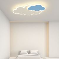 Plafonnier LED Nuage Nordique pour Chambre à Coucher, Protection Oculaire, Moderne, Simple, Romantique, Chaleureux, Créatif, pour Bureau, Intensité Variable, CRI Élevé