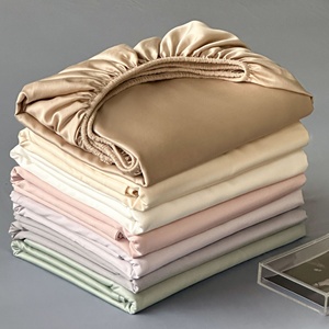 공장 도매 인기 탄성 장착 침대 시트 싱글 침대 장착 시트 장착 시트 침대 - Product Image 1