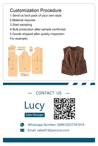 Giacca in Vera Pelle Nera <span class=keywords><strong>con</strong></span> Collo in Pelliccia Soffice, <span class=keywords><strong>Cappotto</strong></span> Corto da Donna in Pelliccia di Volpe <span class=keywords><strong>con</strong></span> Imbottitura in Piuma d'Oca - Product Image 5