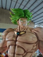Statue de Broly grandeur nature 1:1 en résine Polystone, Super Saiyan, objet de collection tendance, décoration Dragon Ball Z