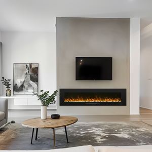Chimenea eléctrica montada en la pared de 42 pulgadas Luxstar, <span class=keywords><strong>Kamin</strong></span> Artificial LED, 13 colores, cama de combustible con llama, Control remoto para Hotel doméstico - Product Image 5