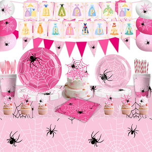 Décoration de fête thème dessin animé fête d'<span class=keywords><strong>anniversaire</strong></span> vaisselle, nappe, serviettes, serviettes en papier, décoration d'assiettes - Product Image 5