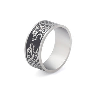 Viking nordique mythologie Divine bête anneau pour hommes femmes en acier inoxydable noeud <span class=keywords><strong>celtique</strong></span> bague Hip Hop <span class=keywords><strong>Rock</strong></span> Punk bijoux cadeau - Product Image 6