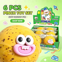 Jouets anti-stress amusants en caoutchouc souple et coloré, style nouveau, balles à presser, jouet à presser pomme de terre à grande bouche