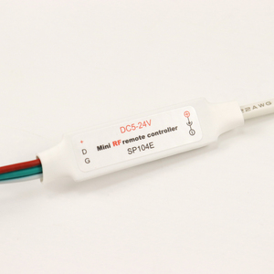 Controlador de Luces LED RGB SPI SP104E SP621E SP103E WS2812B WS2811 DC5-24V, Control Remoto con Bloqueo de 14/17 Teclas, Mini Controlador de Tiras de Luces LED - Product Image 5