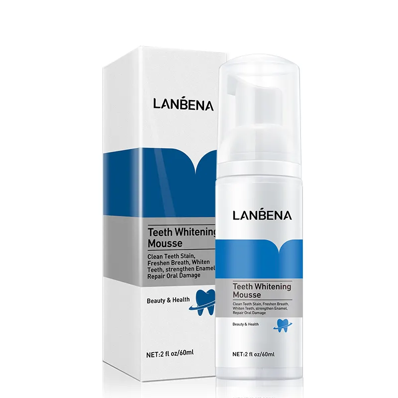 LANBENA Teeth Whitening Mousse Cleaning Toothpaste Removes Odor Teeth Oral Hygiene Removes Stains Plaque Teeth Cleaning