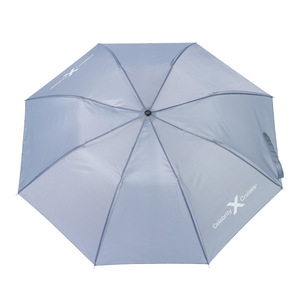 Factory Wholesale 21-Inch Two-Fold Manual Black Polyester Classic 8-Rib <b>Sunscreen</b> Advertising Umbrella Custom Logo Printing - Product Image 5