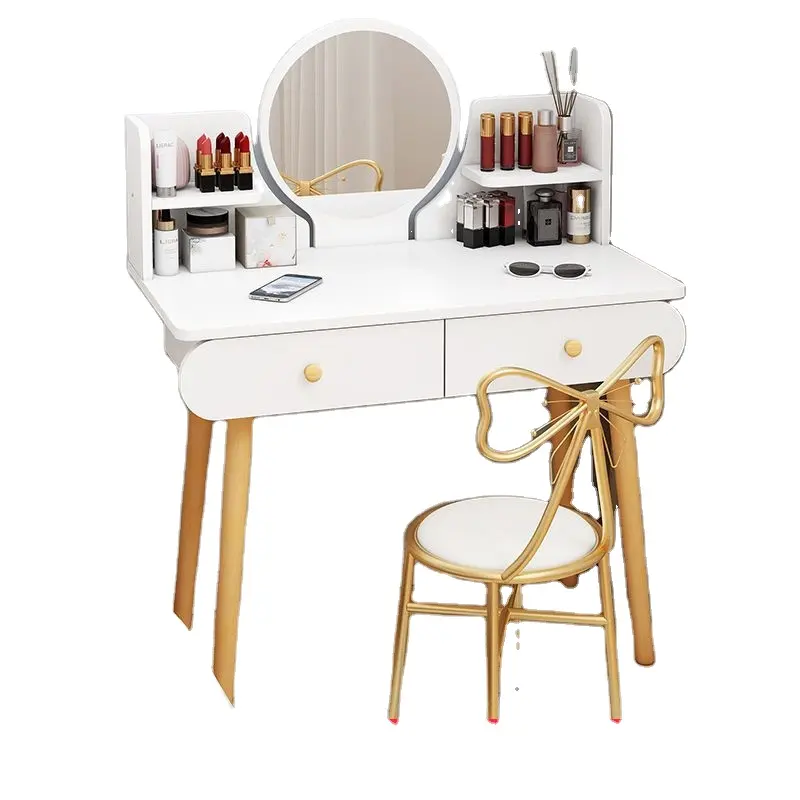 Lichte Luxe Slaapkamer Dressoir Moderne Eenvoudige Opbergkast Net Rode Wind Kleine Nordic Make-Up Tafel