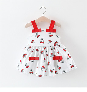 ชุดเด็กผู้หญิงแบบใหม่สไตล์ปากีสถานสำหรับงานปาร์ตี้ ชุดเจ้าหญิงแสนสวย ชุดเด็กการ์ตูนลายเชอร์รี่ ชุดแฟนซีสำหรับงานปาร์ตี้ - Product Image 1